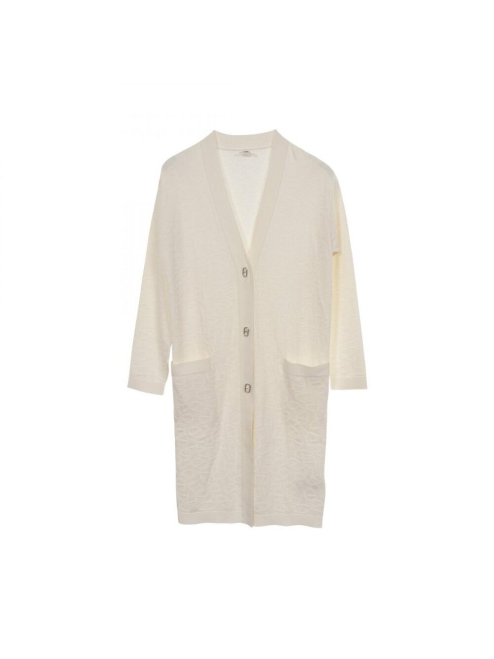 Hermes Cardigan Naoussa Chaine D'ancre Long Silk Cotton